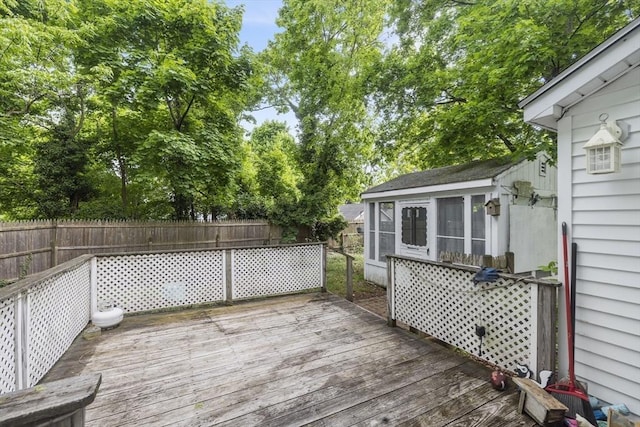 25 Bayley Ter, Weymouth, MA 02190 - wooden terrace featuring fence and a sunroom