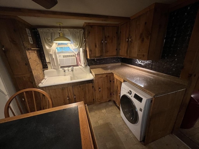 7 Little River St, Haverhill, MA 01832 - washroom featuring washer / clothes dryer and cooling unit