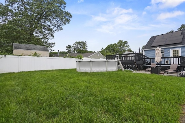 51 Crystal St, Lowell, MA 01852 - view of yard with a wooden deck