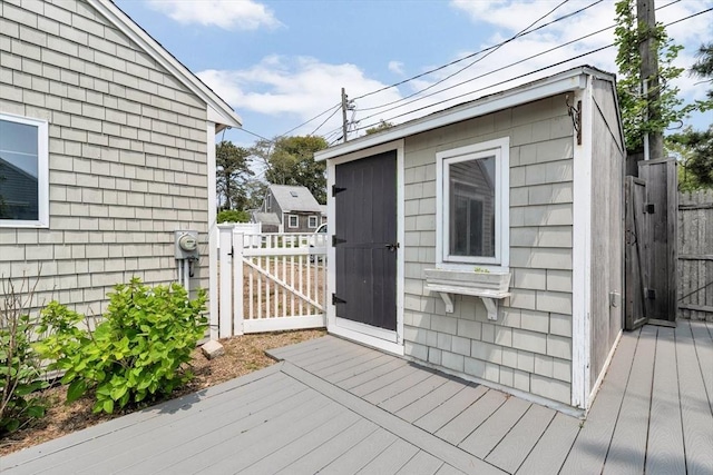 242 Old Wharf Rd Unit B4, Dennis, MA 02639 - deck with a gate