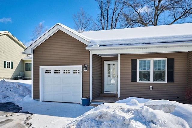 ranch-style house with an attached garage