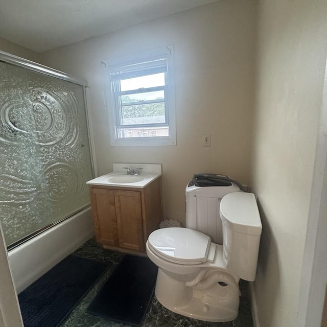 1928 N Main St Unit 4, Fall River, MA 02720 - bathroom featuring bath / shower combo with glass door and vanity