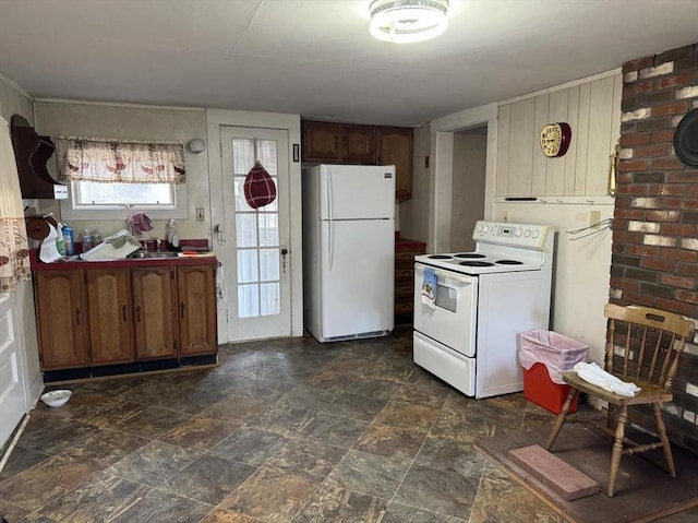 kitchen featuring white appliances