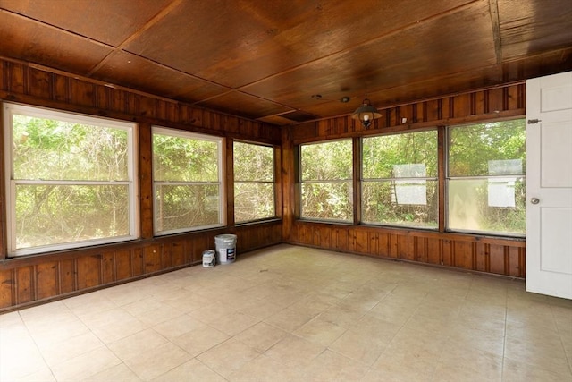 1194 Thorndike St, Palmer, MA 01069 - unfurnished sunroom with wood ceiling and wooden walls