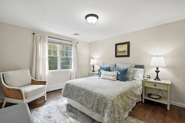 bedroom featuring wood-type flooring