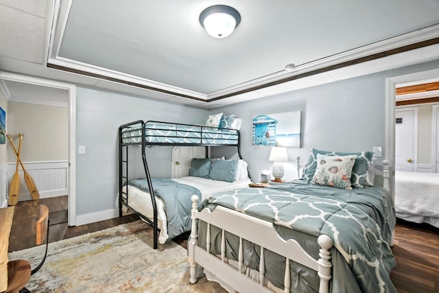 bedroom featuring wood-type flooring