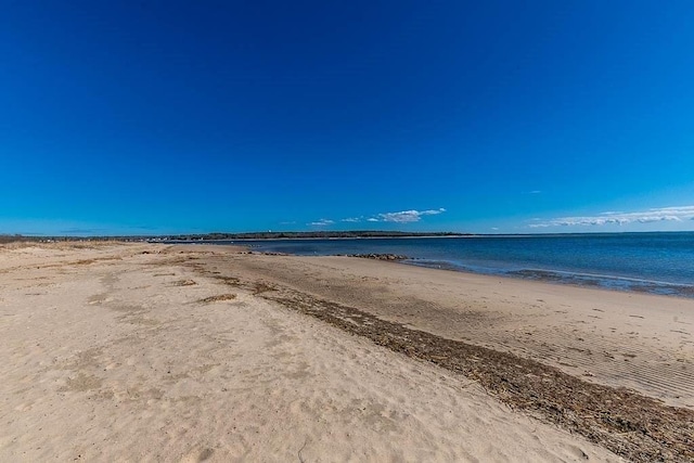 property view of water with a beach view