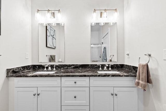 57 Long Point Rd Unit 110, Lakeville, MA 02347 - full bathroom with double vanity and a shower