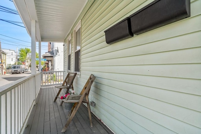 balcony with covered porch