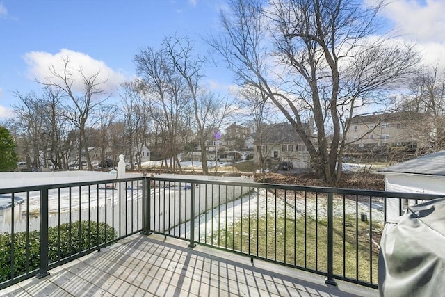 balcony with grilling area