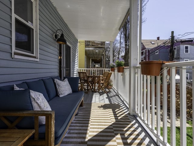 balcony with an outdoor living space