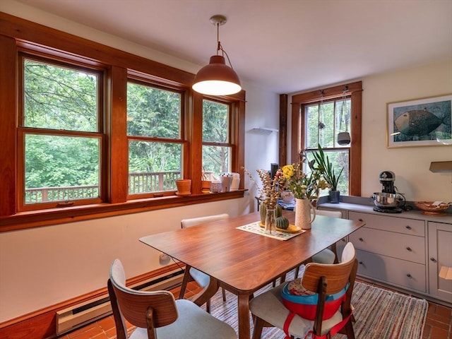 303 S St, Northampton, MA 01060 - dining area featuring a baseboard heating unit