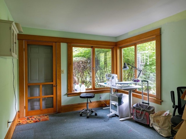 303 S St, Northampton, MA 01060 - carpeted office space with healthy amount of natural light