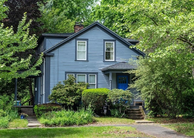 303 S St, Northampton, MA 01060 - traditional-style house with a chimney and a shingled roof