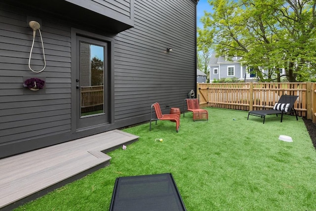 9 Upland Rd, Marblehead, MA 01945 - view of yard with a wooden deck