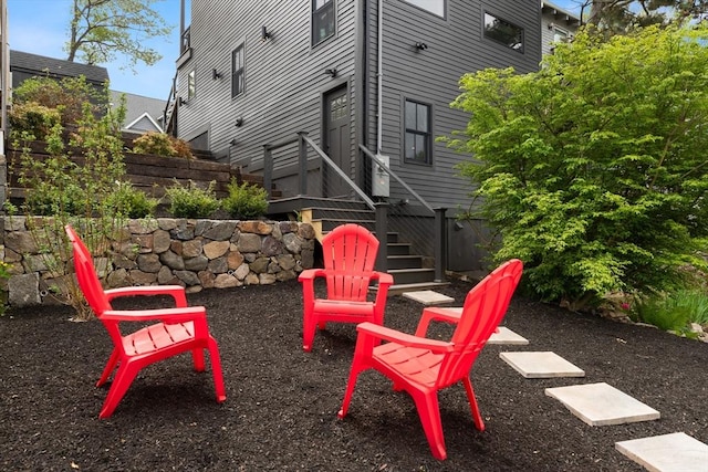 9 Upland Rd, Marblehead, MA 01945 - view of yard featuring fence and stairway