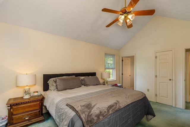 20 Starling Way, Leominster, MA 01453 - carpeted bedroom with high vaulted ceiling and ceiling fan