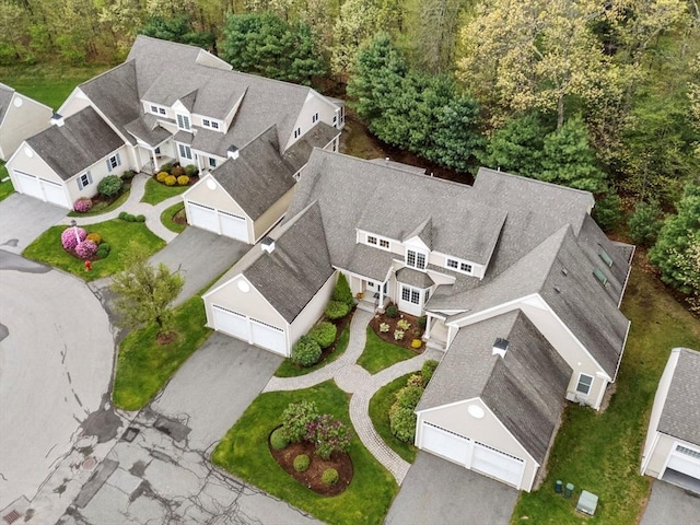 aerial view of residential area