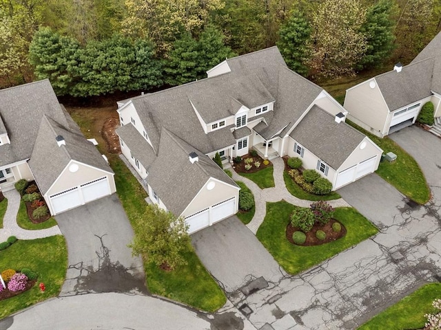 view from above of property