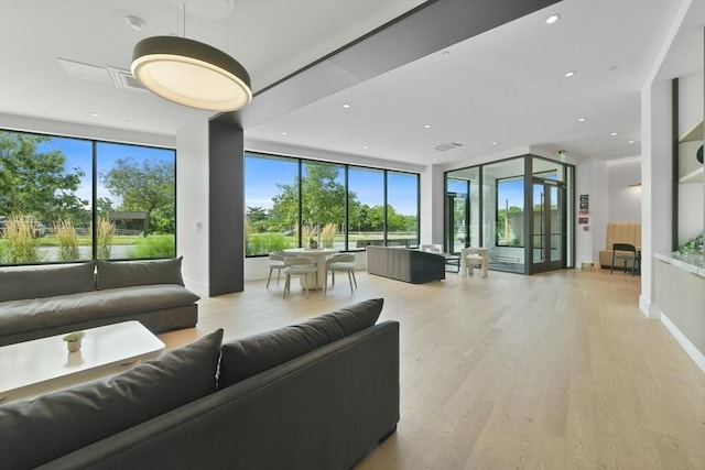 50 Leo M Birmingham Pkwy Unit 509, Boston, MA 02135 - common area featuring expansive windows and recessed lighting