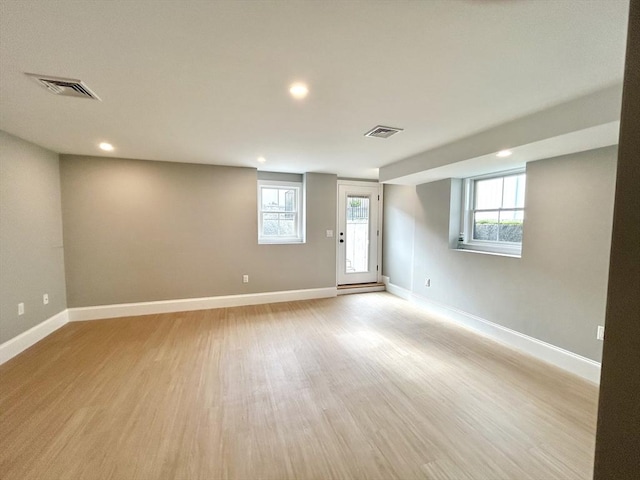 50 York Ave Unit 50, Watertown, MA 02472 - below grade area featuring light wood finished floors and recessed lighting