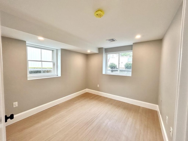 50 York Ave Unit 50, Watertown, MA 02472 - unfurnished room with wood finished floors, recessed lighting, and a smoke detector