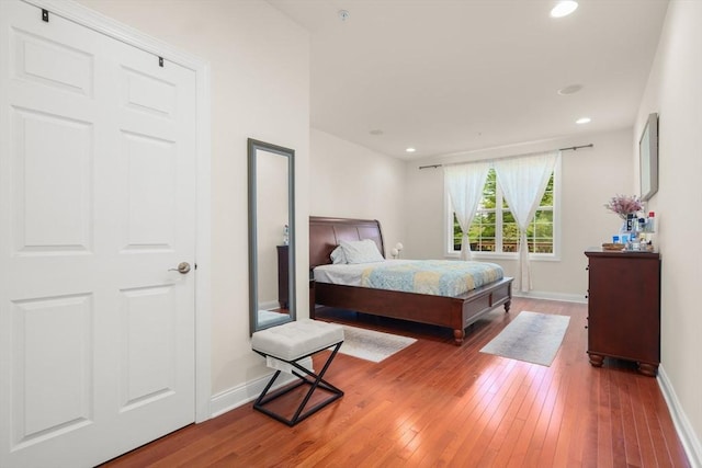 12 Bowood Ln Unit 36, Marlborough, MA 01752 - bedroom featuring hardwood / wood-style floors, baseboards, and recessed lighting
