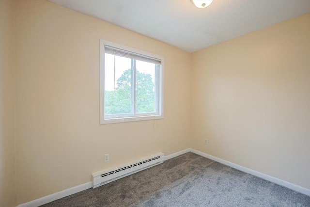 3 Dailey St Unit I, Attleboro, MA 02703 - unfurnished room featuring a baseboard radiator, carpet, and baseboards