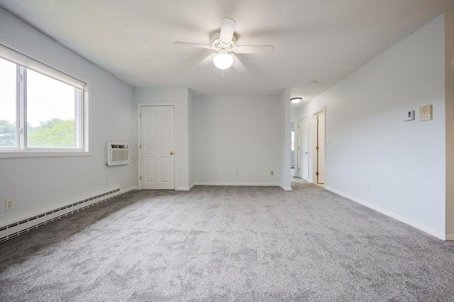 3 Dailey St Unit I, Attleboro, MA 02703 - unfurnished room featuring ceiling fan, carpet flooring, and baseboard heating