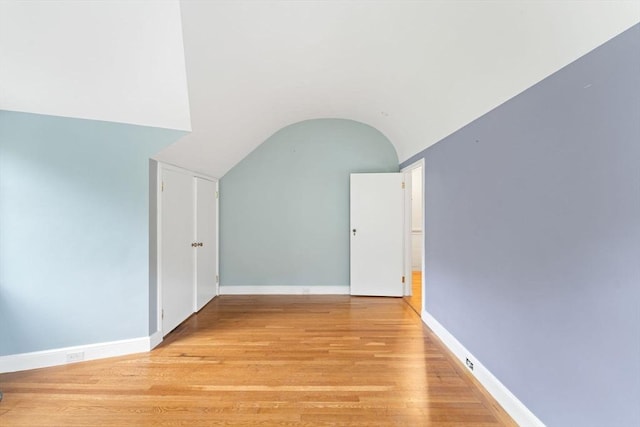 220 Prospect St, Seekonk, MA 02771 - bonus room featuring lofted ceiling, light wood-style flooring, and baseboards