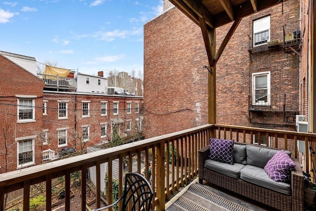 balcony with outdoor lounge area