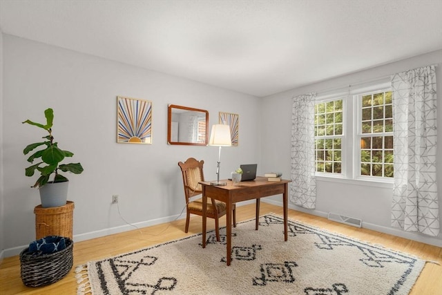 20 Hawthorne Vlg Unit C, Franklin, MA 02038 - office area featuring baseboards and wood finished floors
