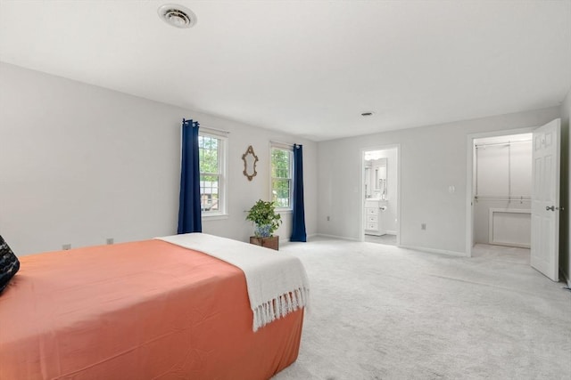 20 Hawthorne Vlg Unit C, Franklin, MA 02038 - bedroom with light carpet and ensuite bath
