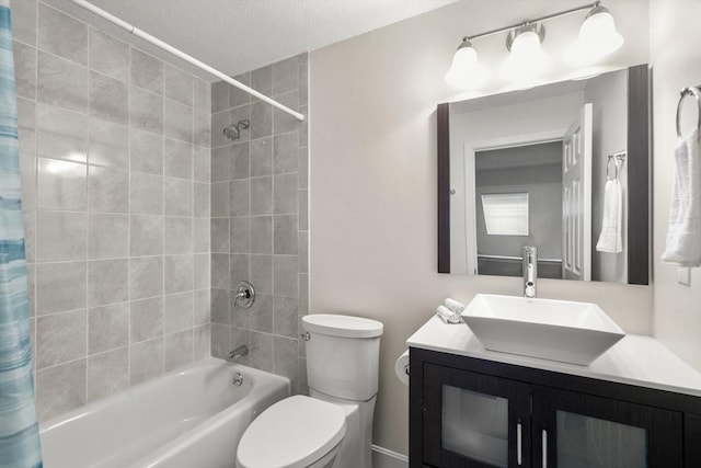 20 Hawthorne Vlg Unit C, Franklin, MA 02038 - full bath with shower / tub combo with curtain, vanity, and a textured ceiling