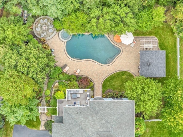 drone / aerial view