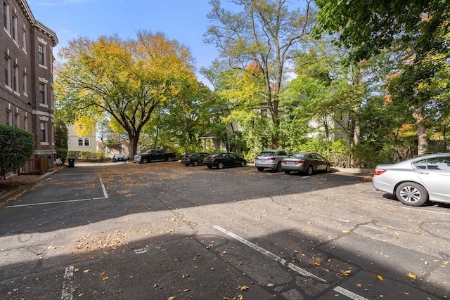 view of parking / parking lot