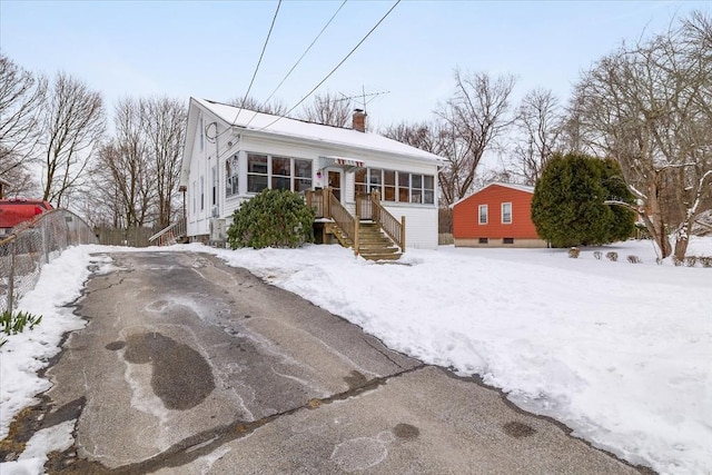 view of front of home