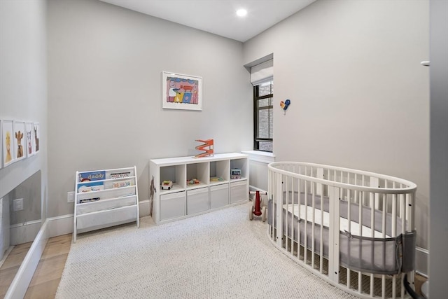 40 Mount Vernon St Unit 2, Boston, MA 02129 - bedroom with a crib, recessed lighting, and wood finished floors