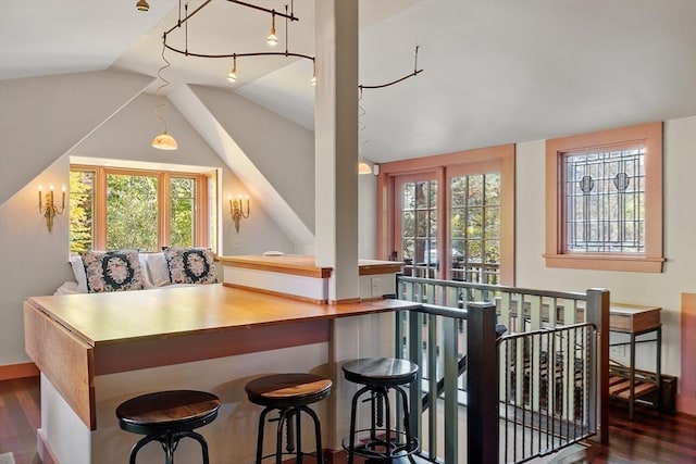 23 Newmarch St, Ipswich, MA 01938 - kitchen with vaulted ceiling and wood finished floors