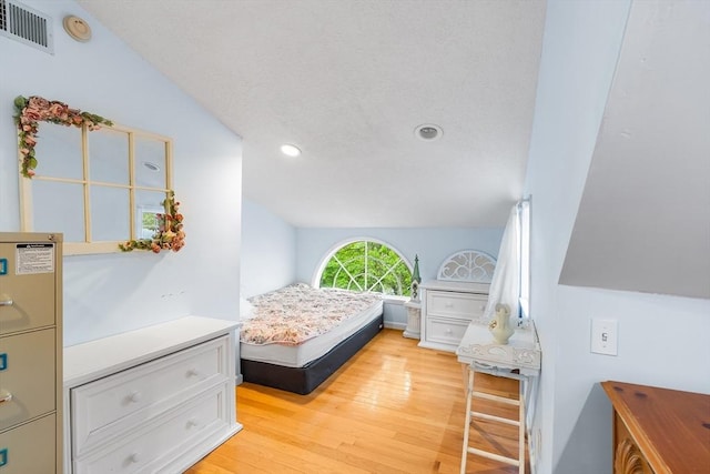 11 Bayside Dr, Wales, MA 01081 - bedroom featuring vaulted ceiling, light wood-style floors, and recessed lighting