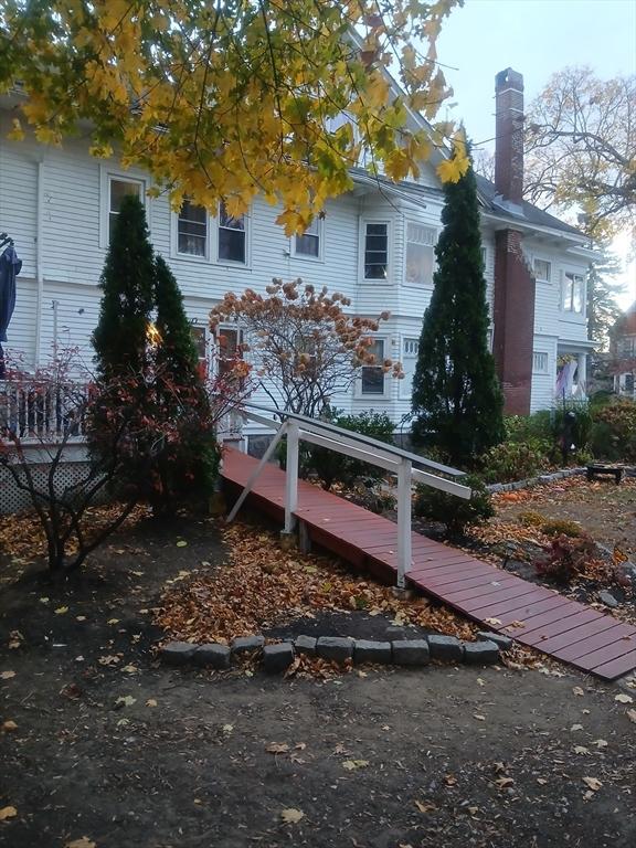 exterior space featuring a wooden deck