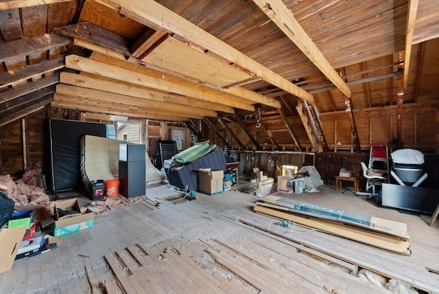 view of attic