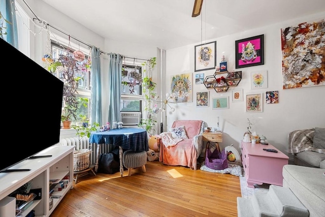 39 Glenville Ave Unit 2, Boston, MA 02134 - sitting room featuring light wood finished floors and cooling unit