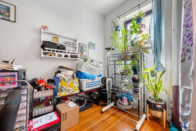 39 Glenville Ave Unit 2, Boston, MA 02134 - home office featuring healthy amount of natural light and hardwood / wood-style floors