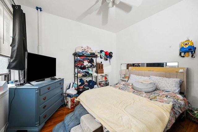39 Glenville Ave Unit 2, Boston, MA 02134 - bedroom featuring wood finished floors and a ceiling fan