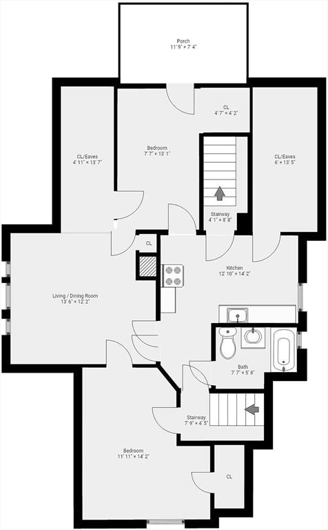12 Porter St, Everett, MA 02149 - view of home floor plan