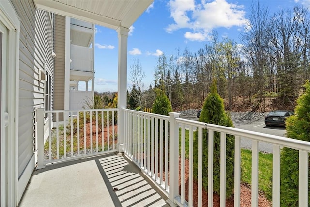 view of balcony
