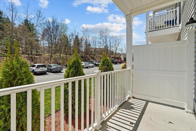 balcony with covered porch