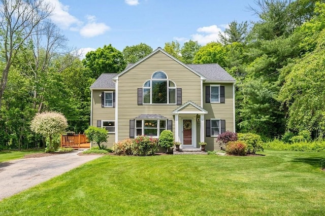 2470 W St, Wrentham, MA 02093 - colonial inspired home with a front lawn