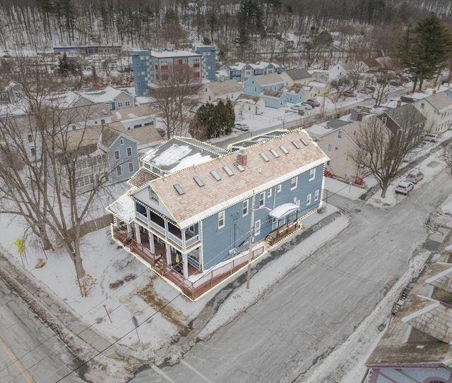 drone / aerial view featuring a residential view